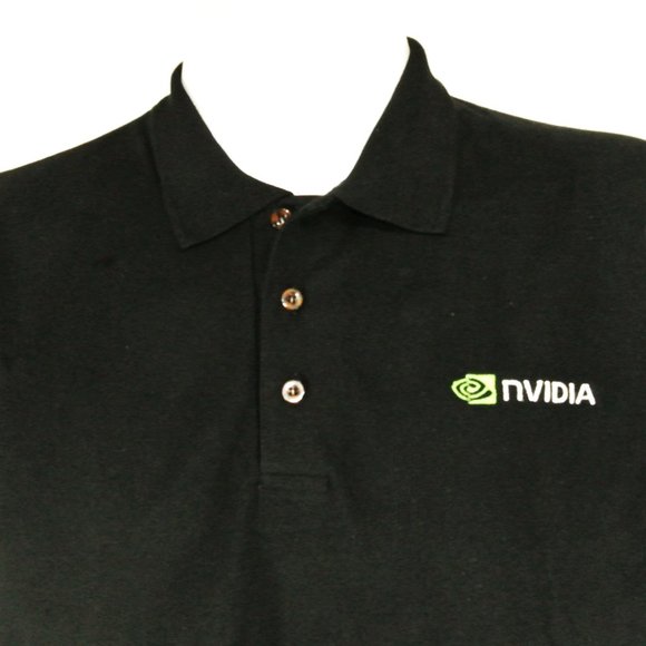 NVIDIA Tech Employee Uniform Black Polo Shirt Size NEW Size L Large - Picture 6 of 10